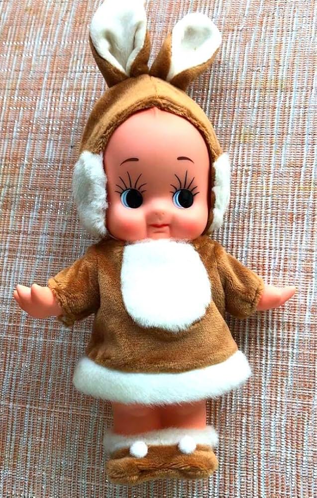 確認画面　キューピー人形　着ぐるみ　カエル？　レア　希少　499 Amazon | 当時物 レトロ 黒猫 着ぐるみ キューピー 人形